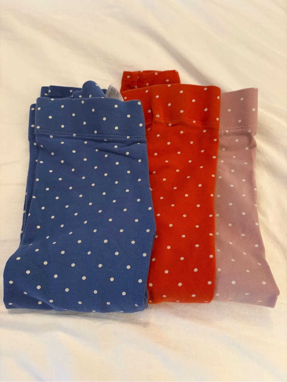 Mini Boden Polka Dot Legging Trio